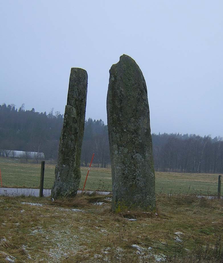 Hagbard's gallows, a group of standing stones in a field